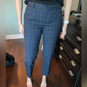 Women Plaid Dress Pants - Banana Republic - Size 8 Long